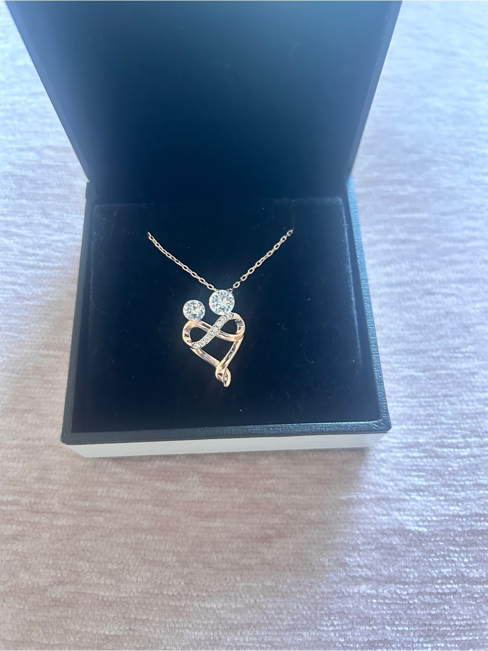 EMBRACE PENDANT, ROSE GOLD – LIMITED EDITION 18K Gold Plated  Necklace - Picture 4 of 9